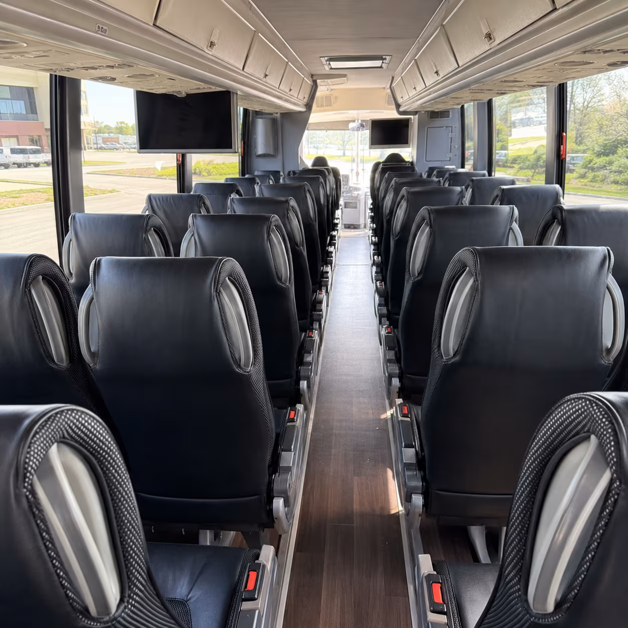 spring hill charter bus rental interior
