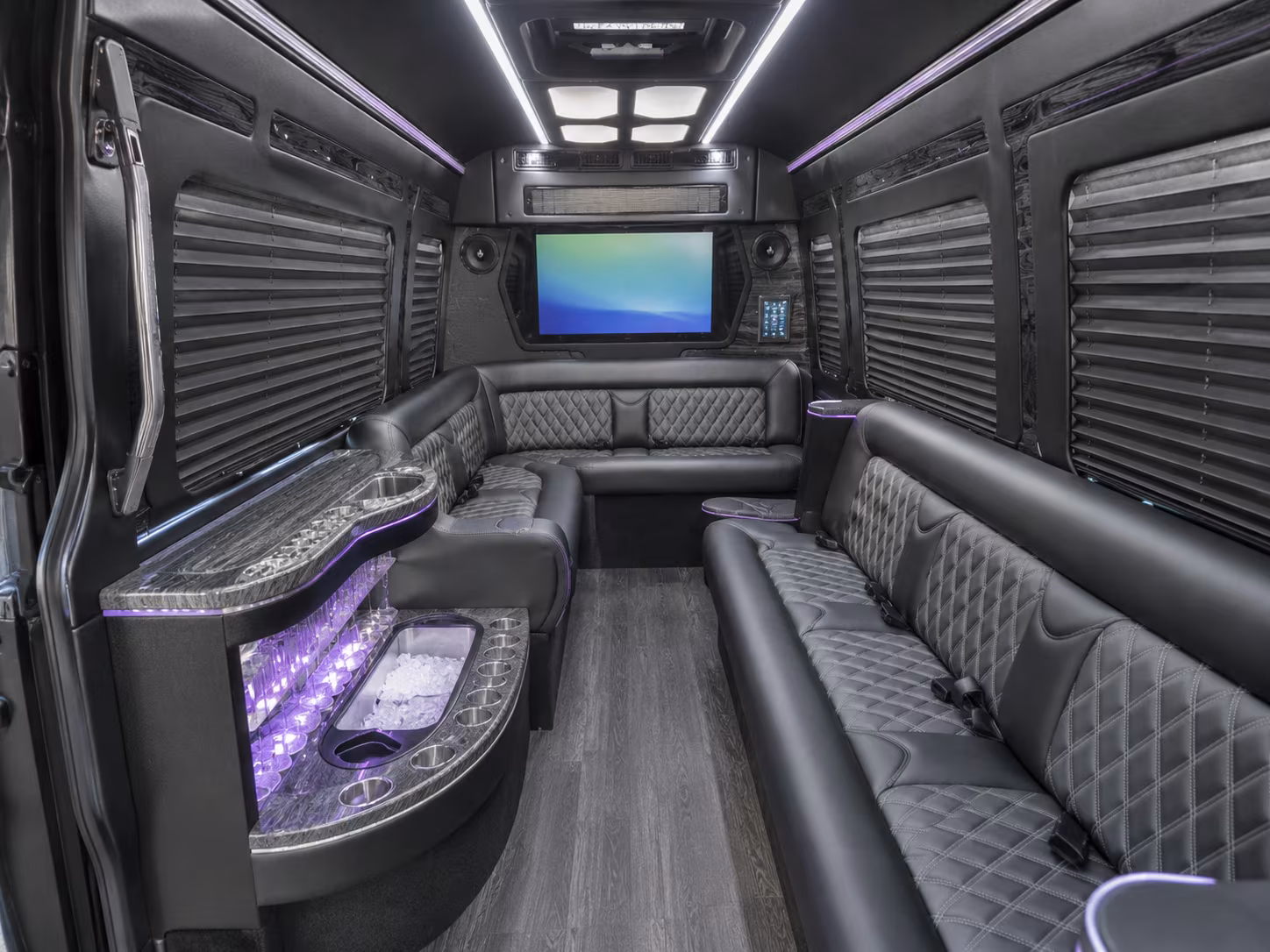 st petersburg 40 passenger party bus interior